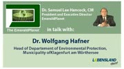 "The Emerald Planet": Dr. Samuel Lee Hancock im Gespräch mit Dr. Wolfgang Hafner ...