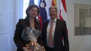 Kärnten – Slowenien: Zusammentreffen von Ministerpräsidentin Bartusek und LH Kaiser in Bad Eisenkappel